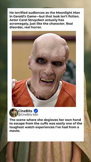 Moonlight Man’s Face in Gerald’s Game Is 100% Real 😱💀 #filmfacts