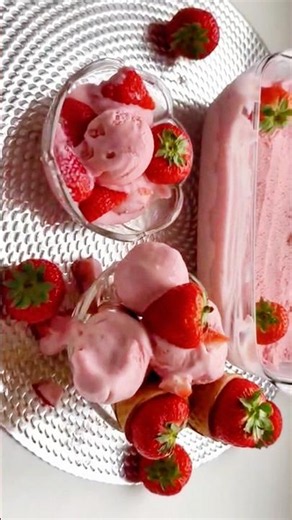 Stop buying ice cream, make this instead! 🍓 #easyrecipe #icecream