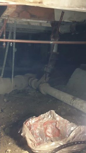 Main sewer line cleanout installation