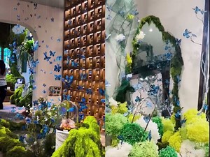 Artificial Butterfly, 3D Artificial Butterfly Clips,Silk Floral Butterflies, Suitable for Home Decoration, Flower Arrangement and Foil the Festive Atmosphere (8 Pcs)
