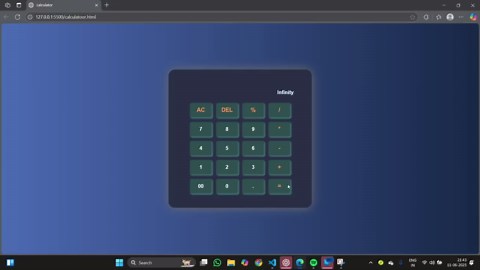 Built a Basic Calculator with HTML, CSS, JavaScript | Vaibhav Ghoshi posted on the topic | LinkedIn