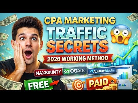 CPA Marketing Traffic Secret 😳 | 2026 Working Method