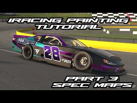 How to paint a car for iRacing using Photoshop - Part 3 - Spec Maps