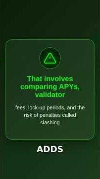 Staking means locking crypto to help a blockchain run and earn rewards, like earning interest on a s