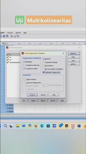 Multicollinearity Test with SPSS #spss #multicollinearity #normality