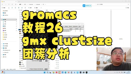 gromacs教程26-gmx clustsize团簇分析