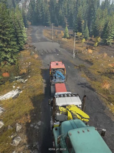 When the next map doesnt have a garage you just have to improvise#SnowRunner #packing #offroad #mud #michigan