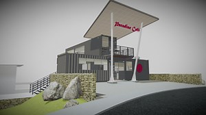 container -café - Download Free 3D model by John (@shyjojohn)