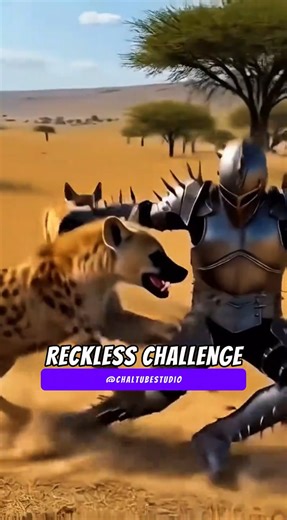 Surviving a Hyena Pack in Full Armor Challenge