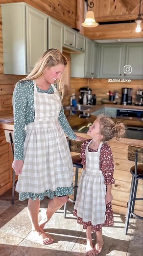 Homemade Apron Sewing Tutorial for Little Homemakers