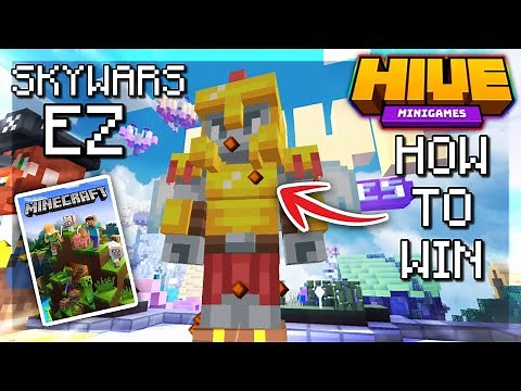 HOW TO WIN ON HIVE SKYWARS (BEST STRATEGY) - Minecraft Bedrock Edition