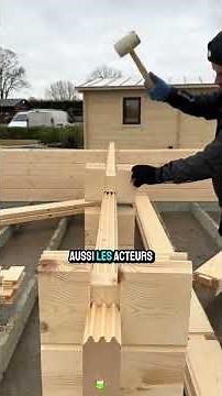 Construction modulaire bois : rapide, économique, sans outil ni colle. #Innovation #Habitat #Lego