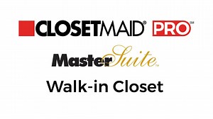 ClosetmaidPro MasterSuite Tower with ExpressShelf in Walk-in Closet