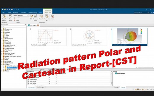 如何将天线辐射图 Polar 和 Cartesian 导出到报告-[CST]