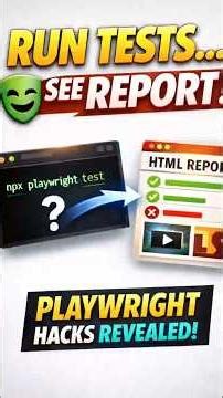 Run tests from CMD → open HTML report in seconds! 🚀#shorts #shortvideo #shortsfeed #playwright#qa