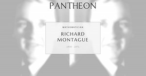 Richard Montague Biography | Pantheon