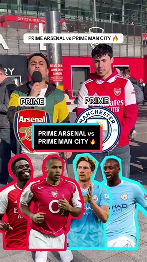 Prime Arsenal vs Prime Man City Football Matchup