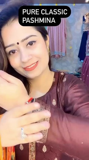 PURE PASHMINA ! To place order WhatsApp @9815003737 #pashmina #purepashmina #banarasi #pashminabanarasi #aqeedat #winteroutfit #suits #wintersuits #trendingreels #punjabisongs #viral #purepashmina #weaving #winterfashion #viralvideos #blacksuit #blacklove | AQEEDAT