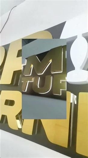 Metal Backlit Sign Lets Neon Reel