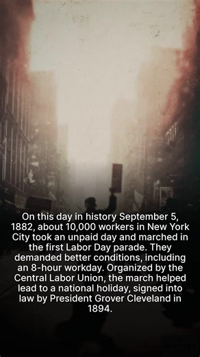The first US Labor Day parade in 1882 saw 10,000 workers march for their rights in New York City. | History Vault