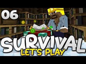 TIME TO ENCHANT!! - Survival Let's Play Ep. 06 - Minecraft Bedrock (PE W10 XB1)