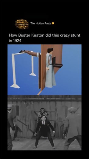 History 📌 Entertainment 📽️ News 🎤 | In the 1924 masterpiece "Sherlock Jr.," Buster Keaton performed one of early cinema's most mind-bending illusions by seemingly jumping... | Instagram