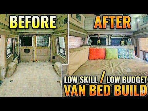 Low Budget (Expandable) Van Bed Build- Little To No Skills Required!