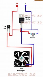 12 volt cooling fan automatic temperature on_off system connection | automatic 12 V cooling fan | Electric 2.0