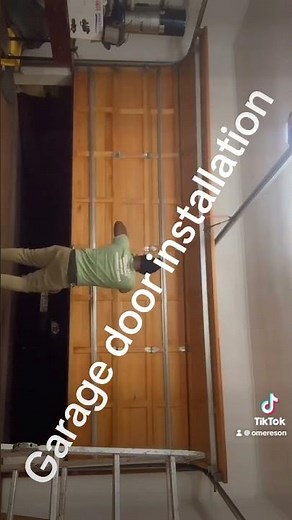 Double Wooden garage door installation lss garage door