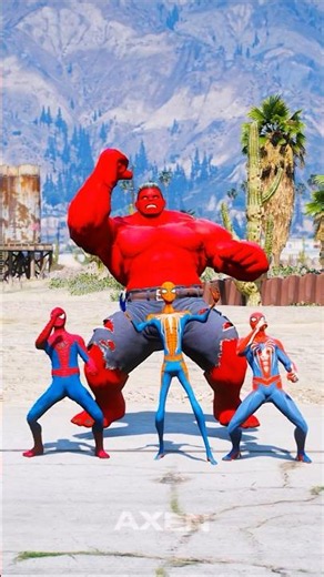 SPIDER-MAN VS SPIDERMAN SUPERHEROES BATTLE #gta5 #shorts #spiderman #hulk