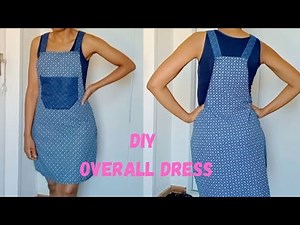 DIY Overall dress | how to make an overall dress