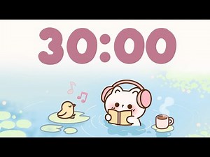 30 Minute Timer 🐱 Chill & Study timer