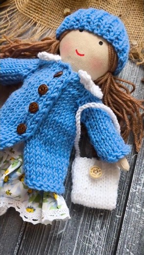 Stylish and bright! A new look for the fashionista doll. #handmadedoll #clothdoll #dollsboutique
