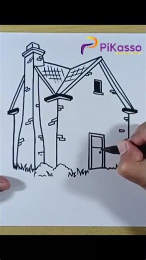 How to Draw Colonial House in Less Than One Minutes