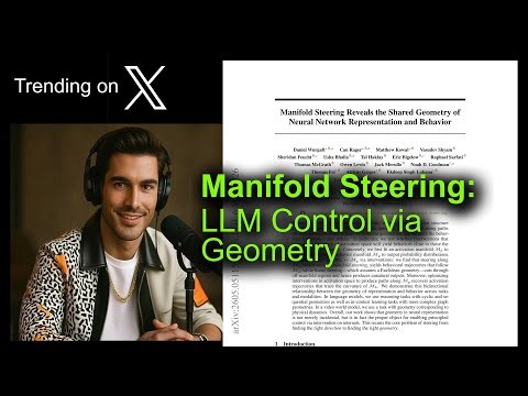 Manifold Steering: LLM Control via Geometry