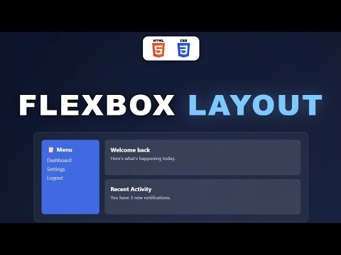 CSS Flexbox Layout Tutorial | HTML & CSS for Beginners