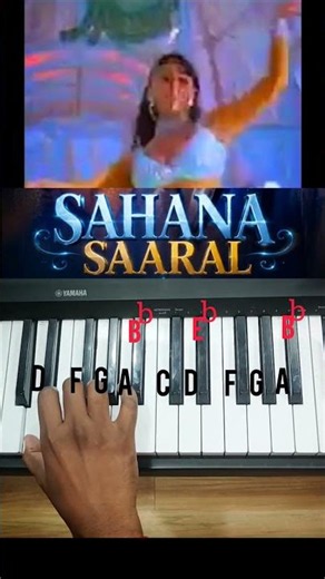 Sahana Saaral | Piano Tutorial | Sivaji-The Boss#arrahman #rajinikanth #shorts #music #youtubeshorts