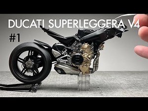 Building Tamiya 1/12 DUCATI SUPERLEGGERA V4 [#1] Scale Model