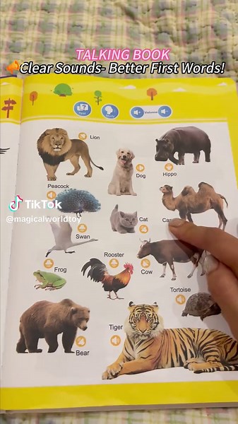 This is a magical sound book, containing more than 300 words, allowing babies to play and learn while growing up. This English audio book for children is discounted today - click on the shopping cart to view it now! #bilingualkids #kidslearning #educationaltoys #learningtoys #preschoollearning #educationtoys #cambridgekids #babyeinstein #toddlerbooks #kidsenglish