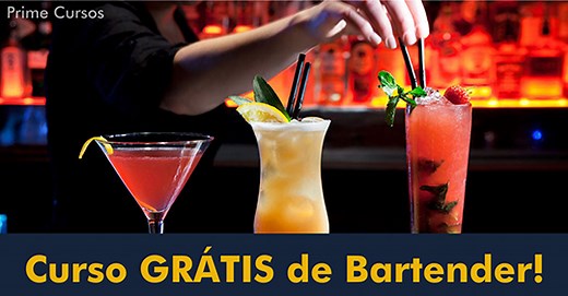 Curso de Bartender Online Grátis | Prime Cursos