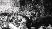 1940s B/W MONTAGE Adolf Hitler campaigns / Germany