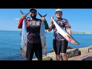 Fishing for Kingfish at the Jetties!(Packery channel)**Corpus Christi Tx