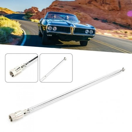Aerial 38.8in 7 Sections Telescopic Aerial F Connector Car Antenna Universal for FM Radio DAB AV Receiver - Walmart.ca