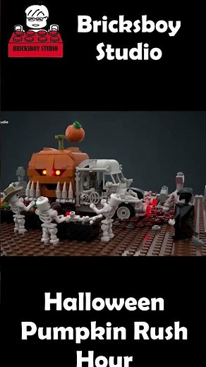 Halloween Pumpkin Rush Hour #lego #halloween #pumpkin