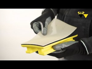 Flexible hand sanding blocks for automotive refinishing