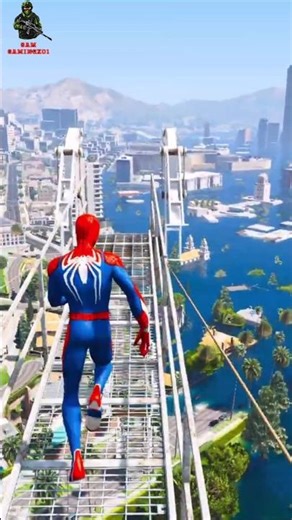 Spider-Man Impossible Stunt 😱🔥 #shorts #gaming #spiderman #viral #ytshorts #games