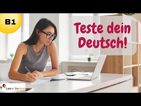 Teste dein Sprachgefühl B1 | Test your German B1 | German for beginners | Learn German