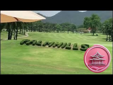 Palm Hills Golf Course, Hua Hin Thailand - beautiful views, lined with palm trees and big homes
