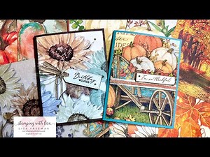 🍁How to Make Gorgeous Napkin Cards with Cling Wrap !