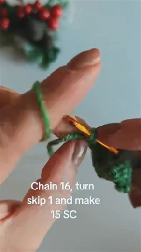 Crochet Christmas Tree Car Charm — Total Beginner Friendly (US Terms) Supplies DK yarn: green, white, yellow 4 mm crochet hook Scissors Yarn needle Glue (hot glue or fabric glue) Optional: small bell Basic Crochet Stitches (US Names) Slip Knot - The very first loop that goes on your hook. Chain (ch) - Yarn over your hook and pull through the loop. Single Crochet (sc) - Put hook into stitch, yarn over, pull up a loop, yarn over, pull through both loops. Half Double Crochet (hdc) - Yarn over, inse